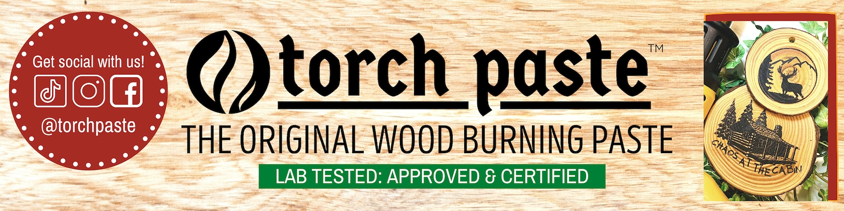 Torch Paste - The Original Wood Burning Paste, Made in USA