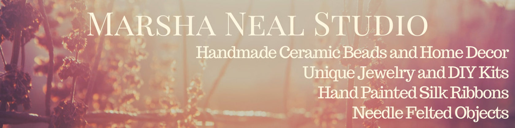 Craft Supplies 5 Disc Bead Sets handmade Beads Ceramic Beads Marsha Neal  Studio DIY Jewelry Supplies Porcelain Stoneware Ceramic 