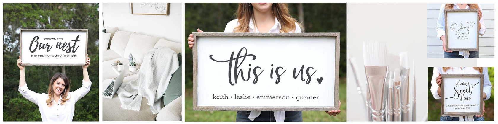 Personalized Gifts Farmhouse Wood Signs Rustic Decor by KNOTnNEST Personalized Gifts Farmhouse Wood Signs Rustic Decor by KNOTnNEST