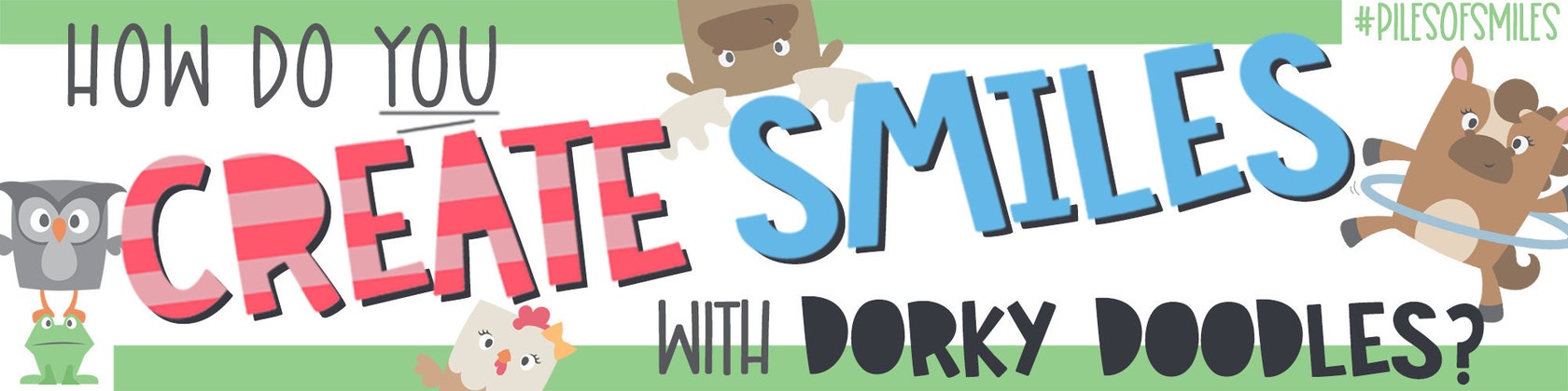 Share A Smile With Dorky Doodles Von Dorkyprints Auf Etsy