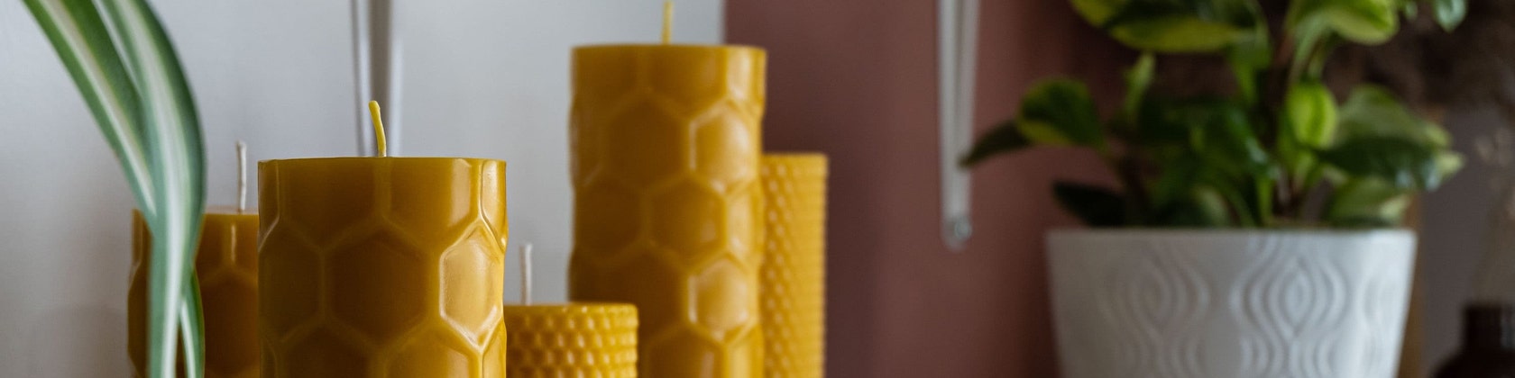 Pure Beeswax Candle Pillar, Natural Bees Wax Candles, Cool Candles,  Decorative Candles, Aesthetic Candles, Shaped Candles, Homemade Candles