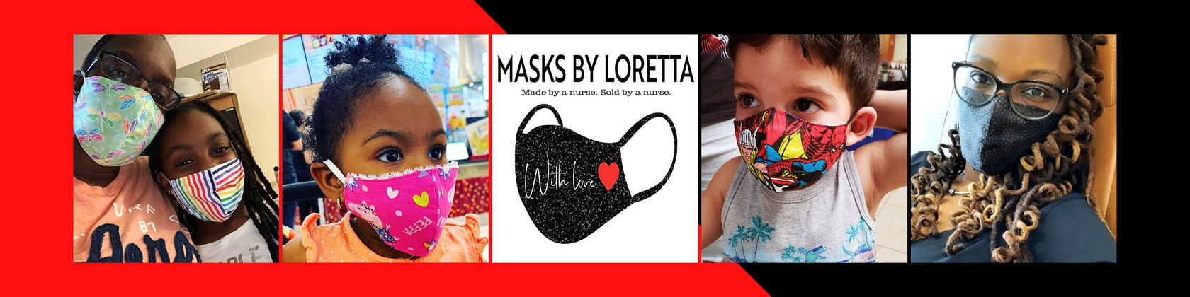 Masks By Loretta Nurse Love Retractable Badge Holder – Masks by Loretta