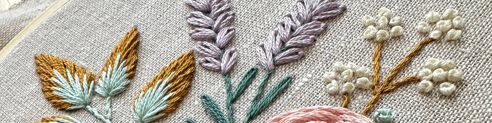 DIY Embroidery Kit With Canvas Zipper Bag and Stick & Stitch 