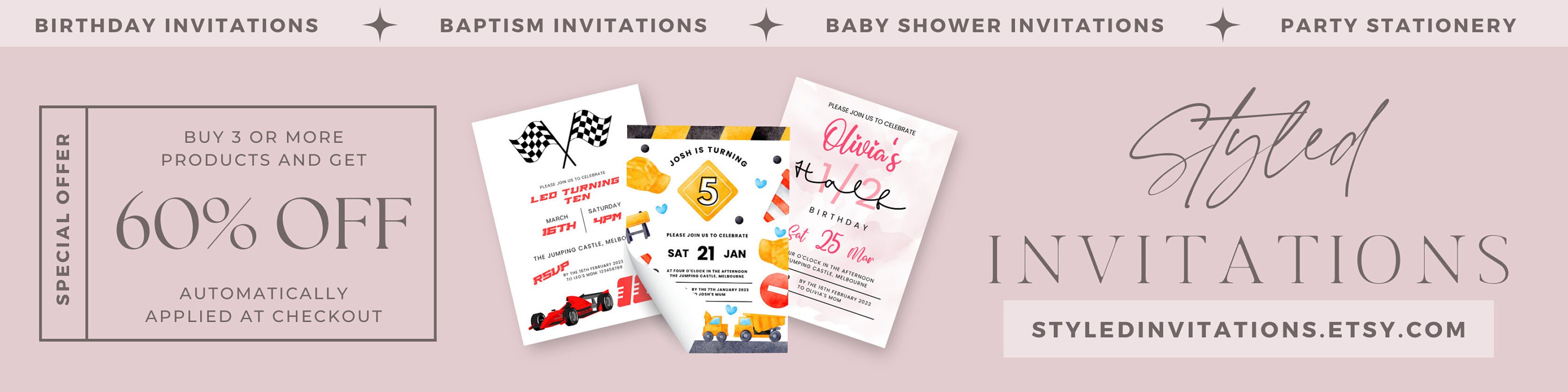 StyledInvitations - Etsy UK