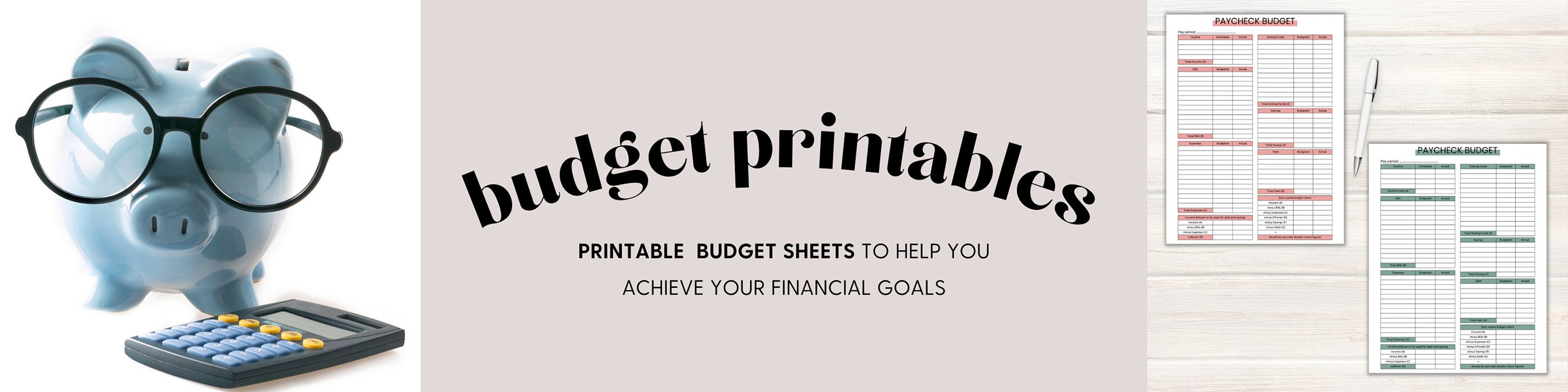 BudgetPrintables - Etsy UK