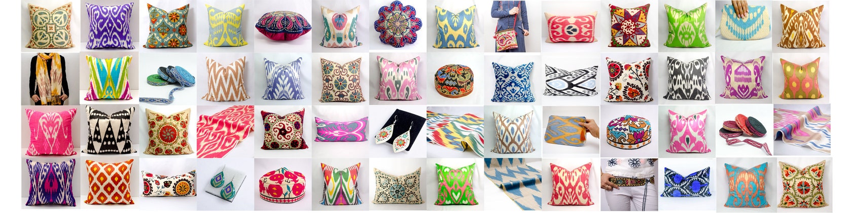 IKAT soie CoussinTaie d/'oreillerSoie DécoPillow Silk orientales