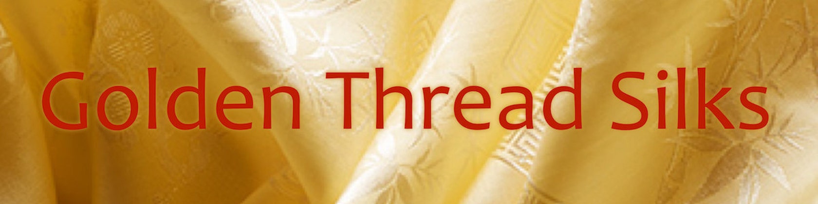 Silk with golden thread deals