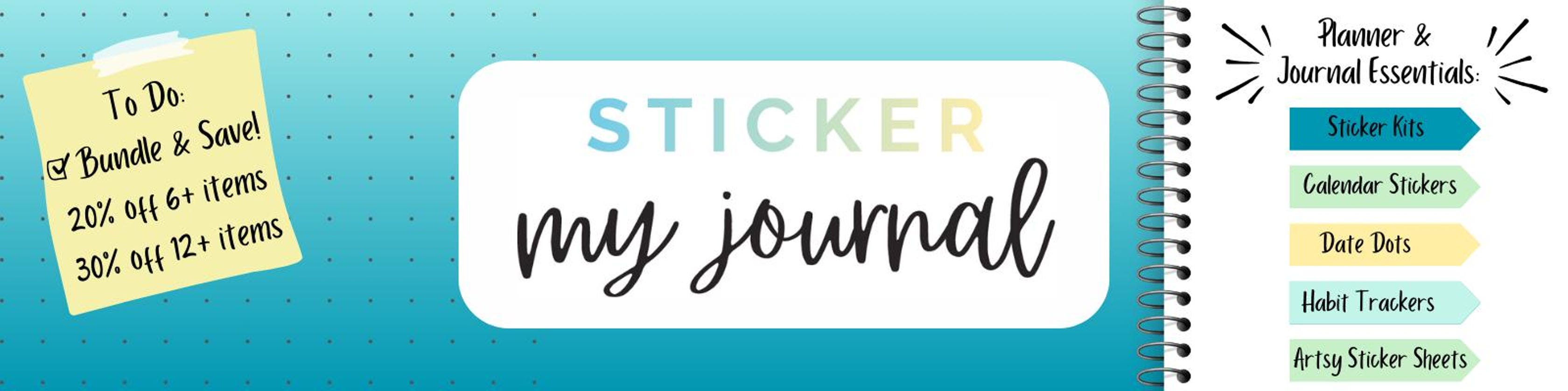 StickerMyJournal - Etsy