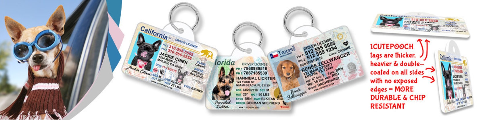 Texas Kid Driver License For Children Under 12 - 1 Cute Pooch