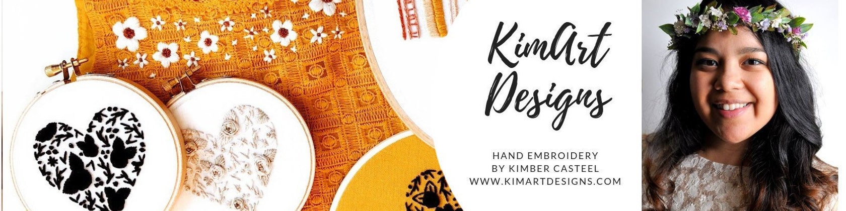 Floral Ribbon Name Hoop – KimArt Designs