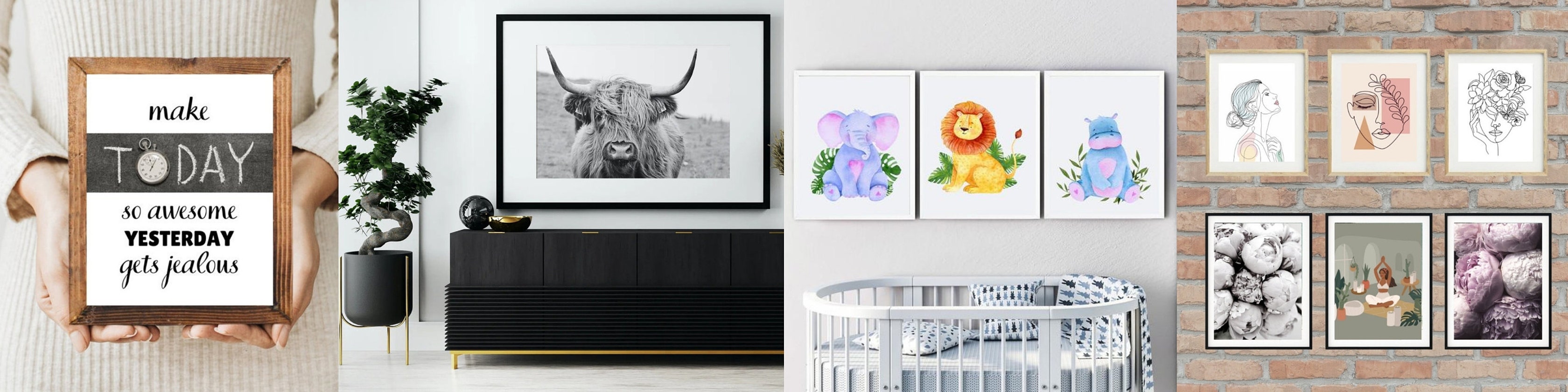 ART PRINTABLE/DIGITAL PRINT/DIY WALL ART/WALL by BeeKreativeStudio