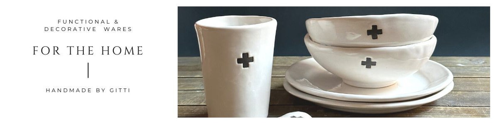 Ceramic Travel Mug, To Go Cup, White & Cream– Gather Goods Co.