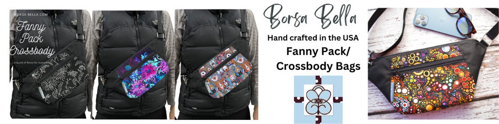 Deluxe Long Zip Phone Bag - Converts to Cross Body Purse - Bright Blue – Borsa  Bella Design Co.