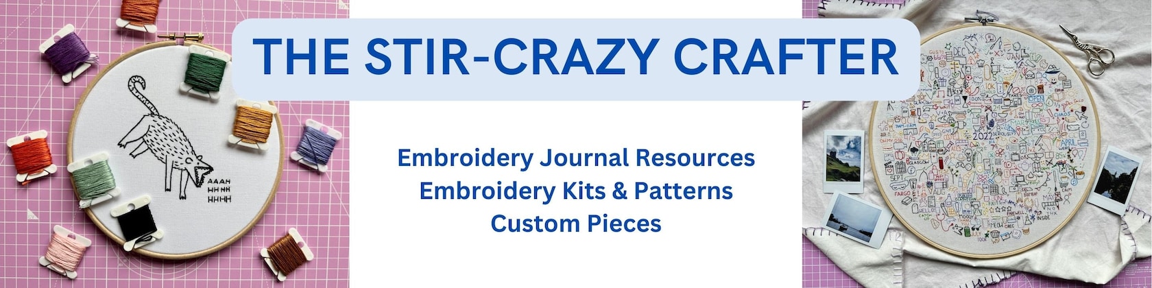 Embroidery Journals with The Stir-Crazy Crafter