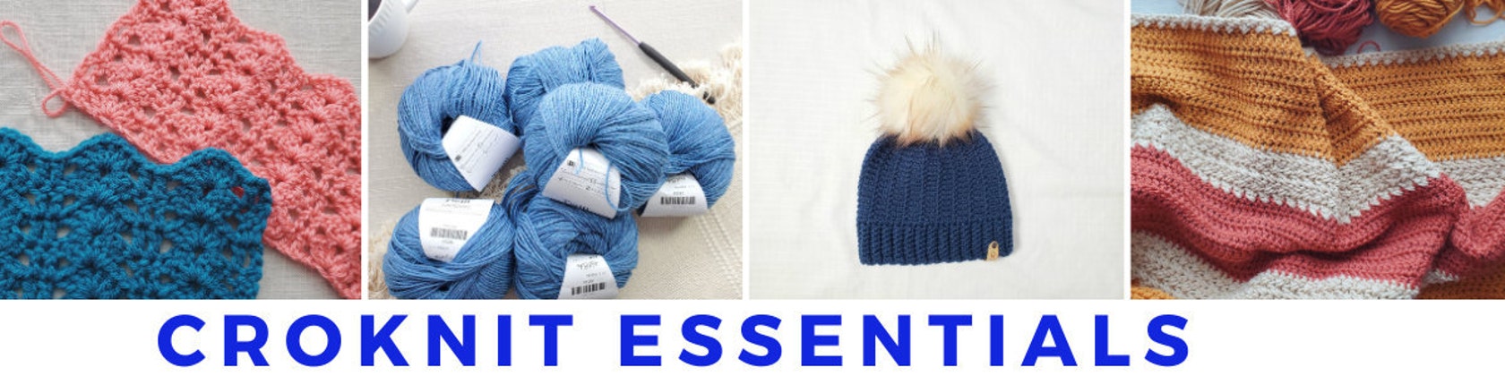 Croknit Essentials provides modern patterns and makes tailored for  beginners and easy to modify