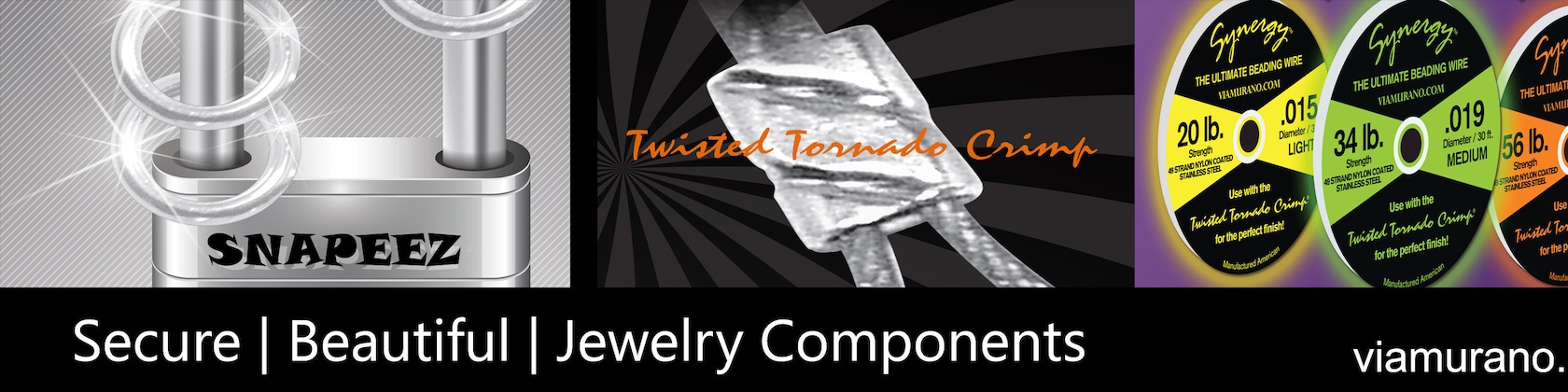 Twisted Tornado Crimp® 24kt Pk 50 Gold ULTRAPLATE® .019 3mm