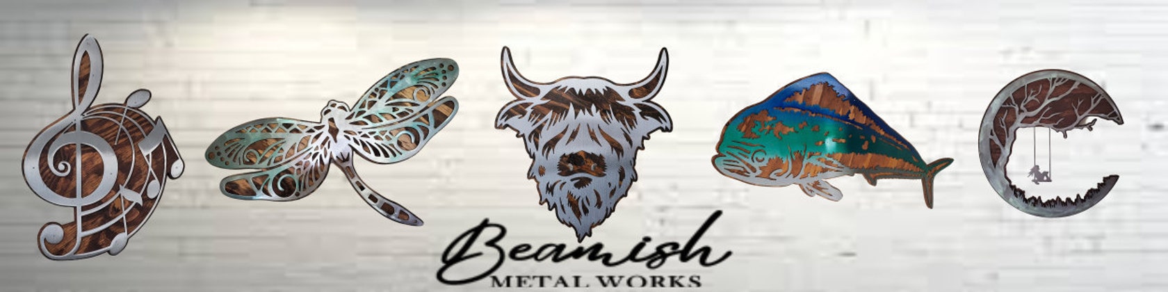 Minnesota hunting and fishing scene Made in USA rustic metal wall art –  Beamish Metal Works