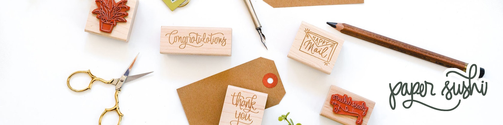 Custom Logo Stamp by Paper Sushi