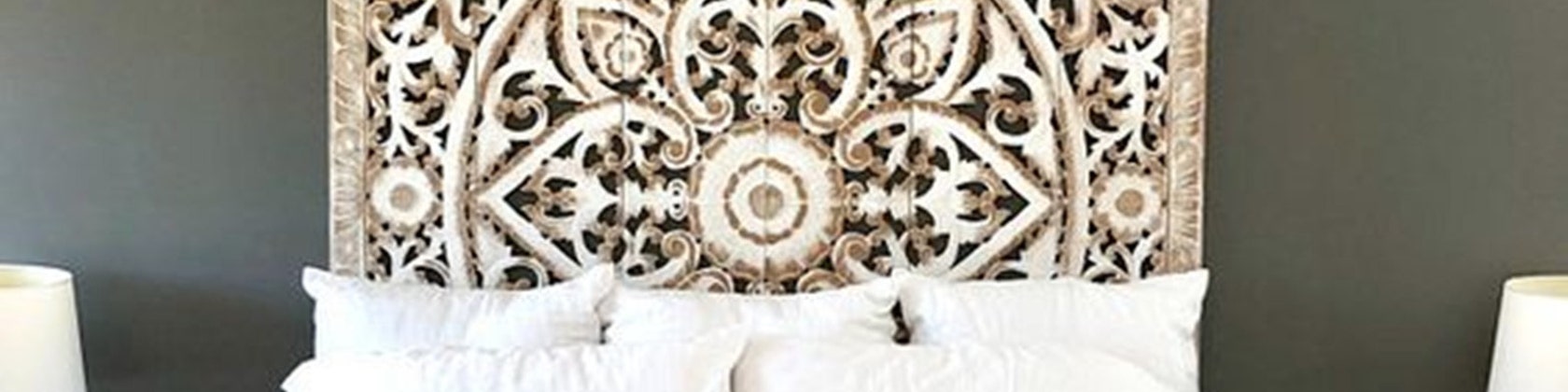 Carved Wood Headboards King Extra Large Wall By Mythaihome