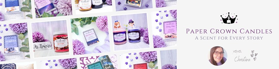 Bookish Fandom and Fantasy Themed Wax Melts & by PaperCrownCandles