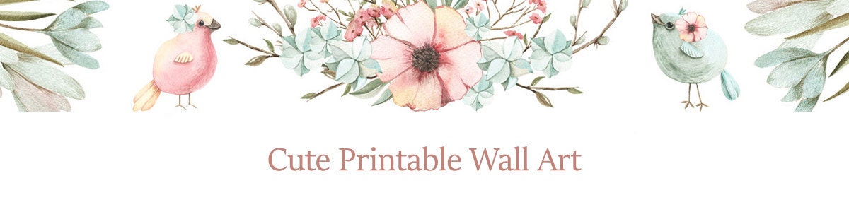 CutePrintableWallArt | Etsy