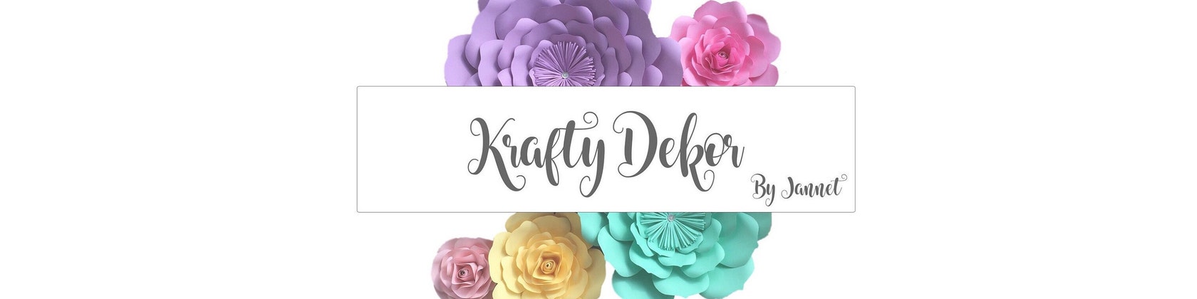 Custom made Party Decor and Handmade Paper Flowers by KraftyDekor