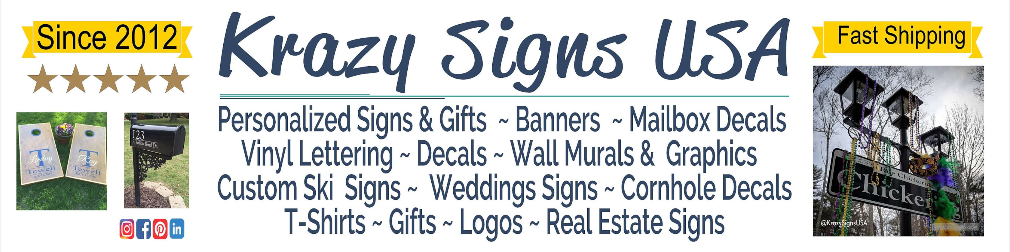 KrazySignsUSA Etsy