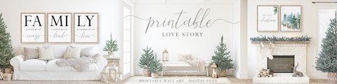 DIGITAL PRINTS / DIY WALL DECOR / PRINTABLE by PrintableLoveStory