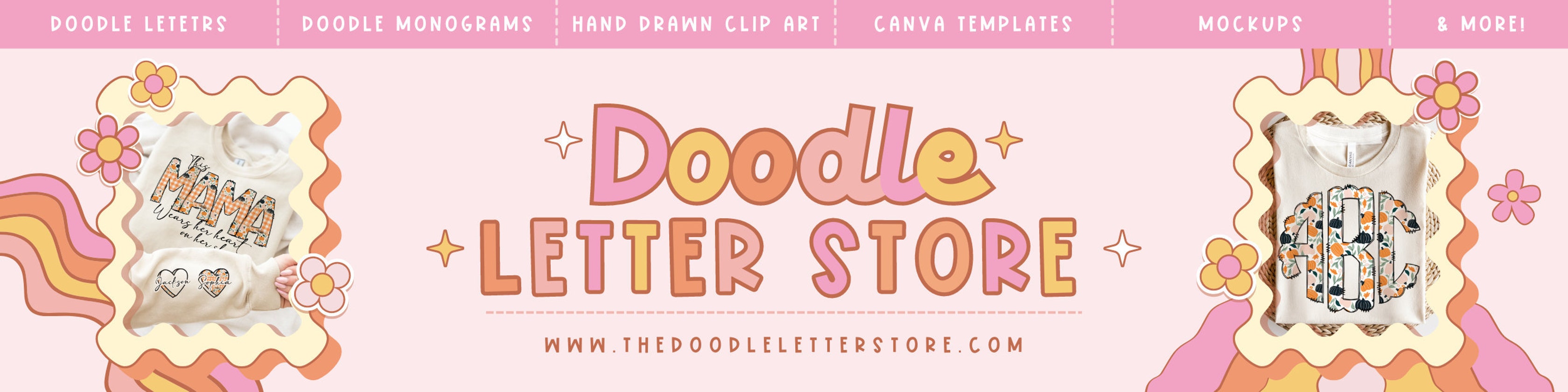 DoodleLettersStore - Etsy