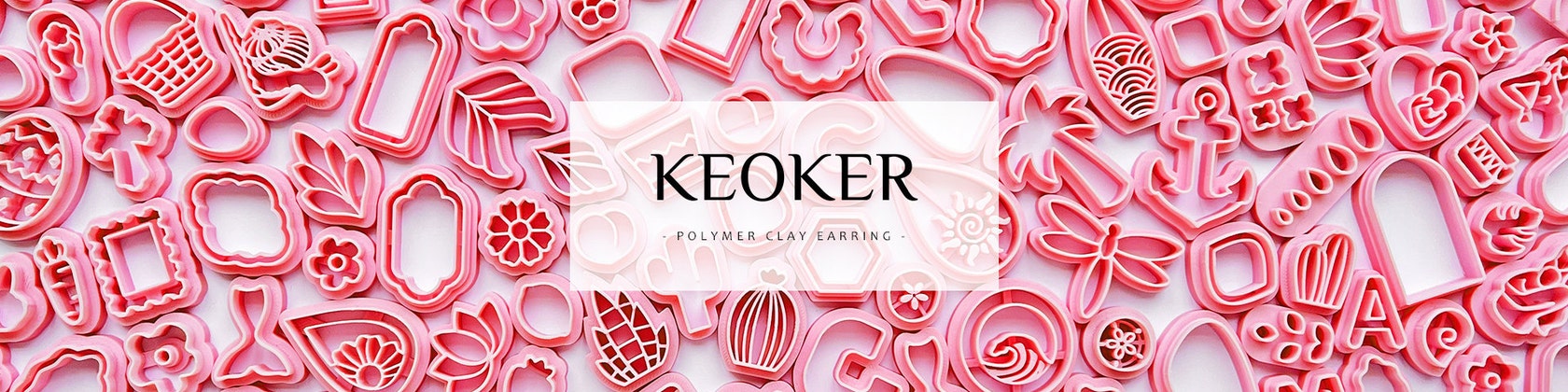  Keoker Polymer Clay Cutters Valentines Day, Valentines