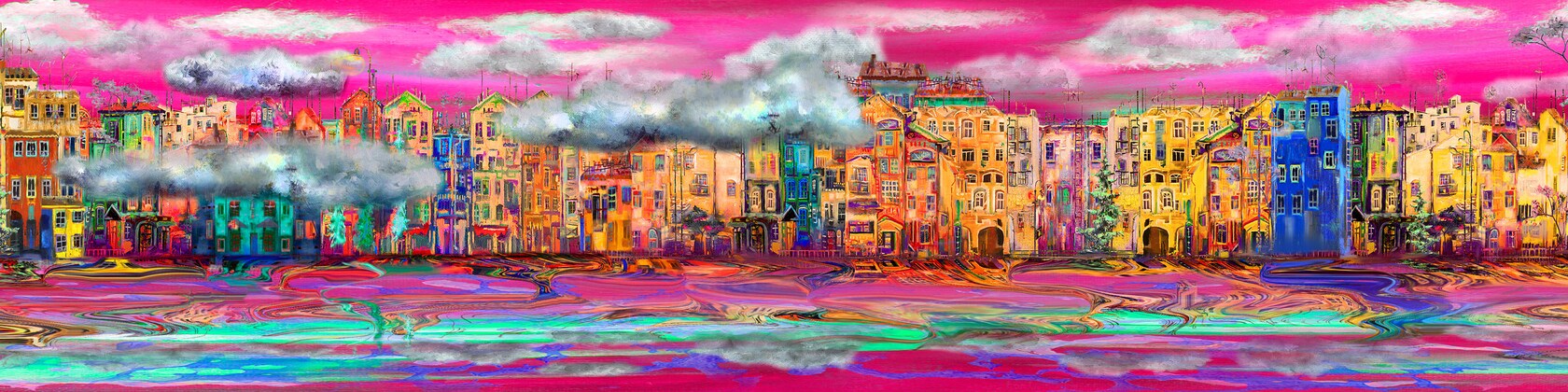 Cityscape Abstract repro Rose encadrée Art Imprimé Photo Affiche Artwork Cityscape Abstract repro Rose encadrée Art Imprimé Photo Affiche Artwork