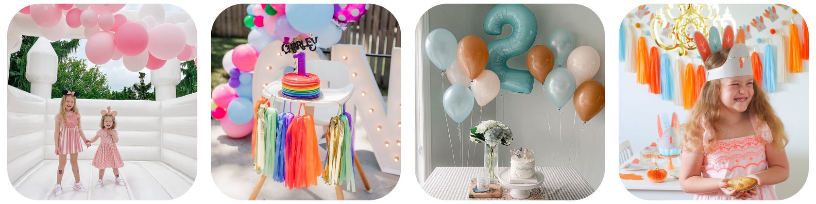  Decoraciones de unicornio para fiesta de segundo cumpleaños  para niñas, kit de suministros de fiesta de segundo cumpleaños de Hombae  con guirnalda de globos de globos de cumpleaños de arcoíris, globo