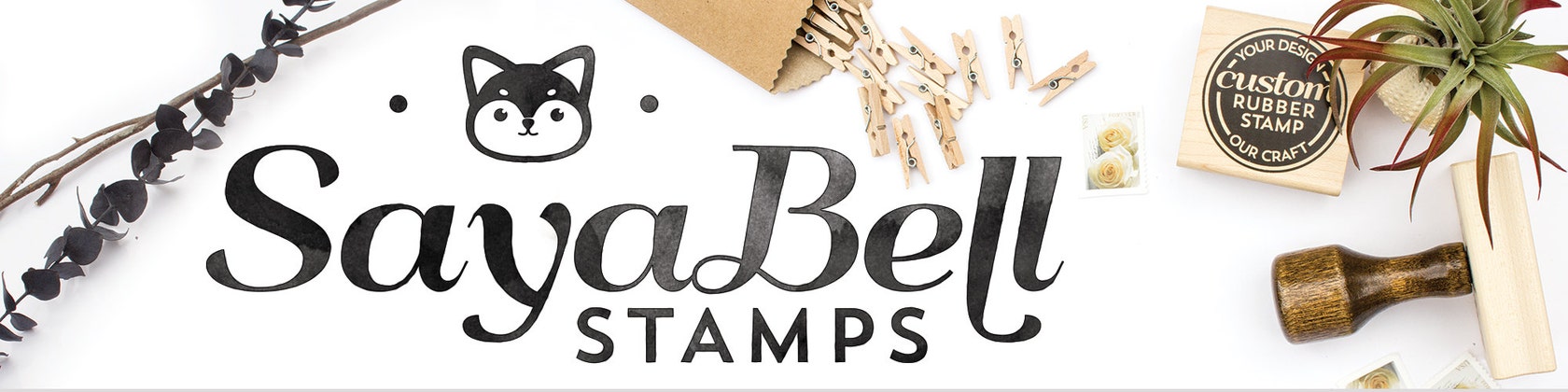 Custom Rubber Stamp from Your Logo or Artwork – SayaBell Stamps