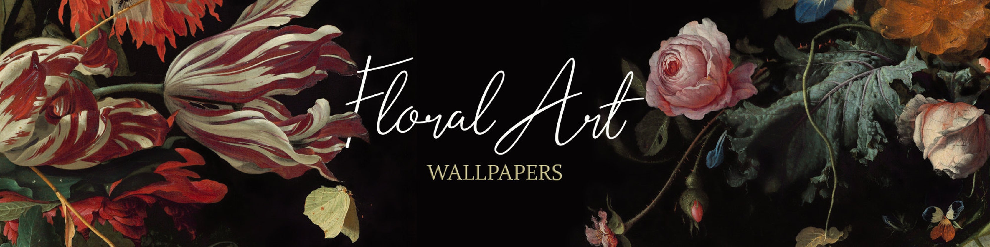 FloralArtWallpaper | Etsy