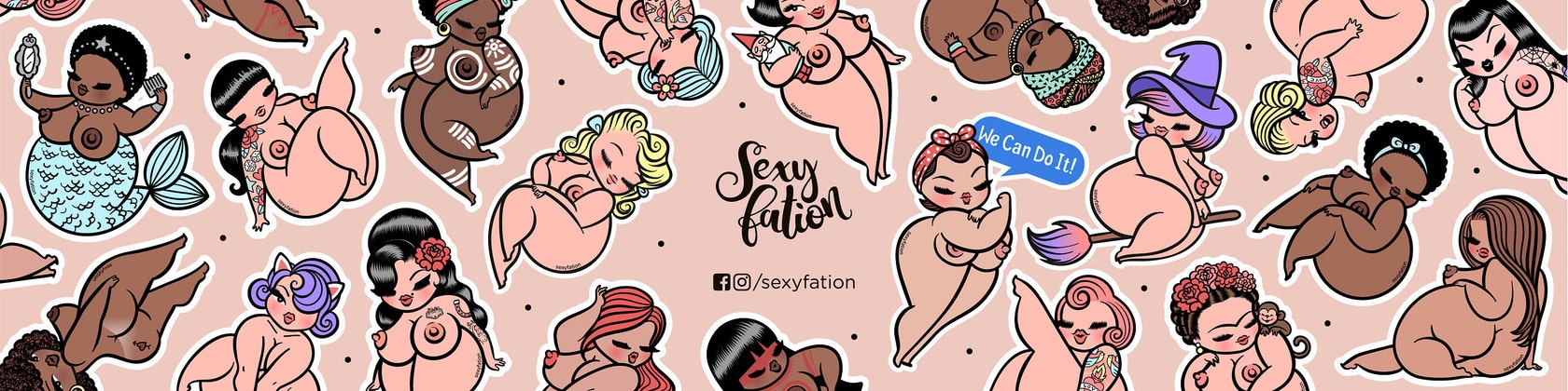 Sexyfation . Pin up rondes et sexy