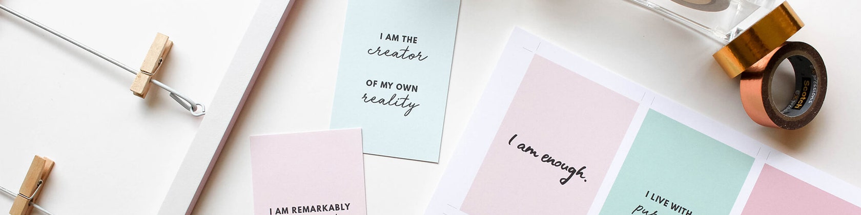 Daily Mindfulness Cards, Daily Affirmation Cards, Daily Self Love