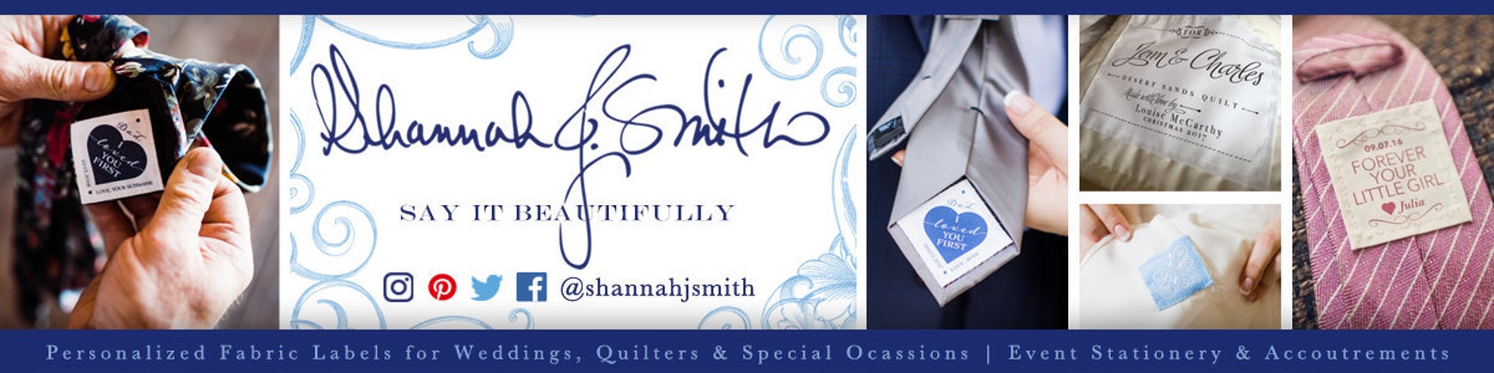 Wedding Labels Quilt Labels Stationery Prints By Shannahjsmith - 