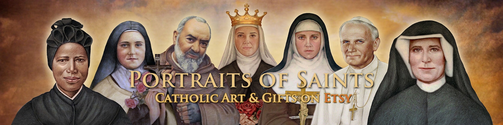 St. Scholastica Framed - Portraits of Saints