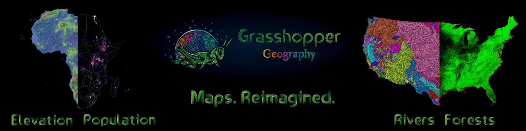 High Quality Digital Map Prints From By Grasshoppergeography