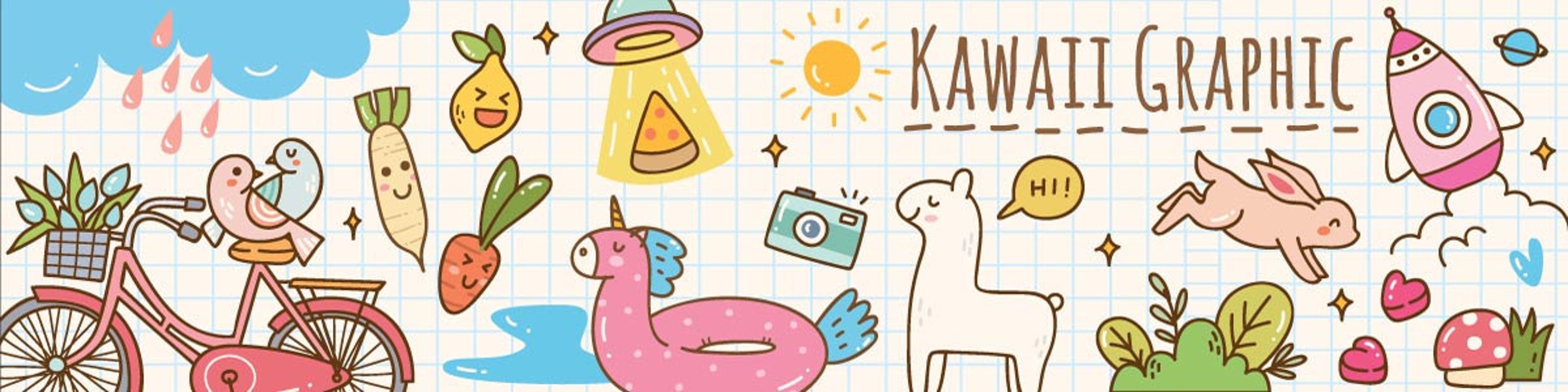 kawaii clipart & design elements by KawaiiGraphic on Etsy