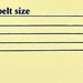 Belt Sizing Instructions