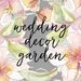 Wedding Decor Garden