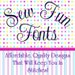 Sew Fun Fonts