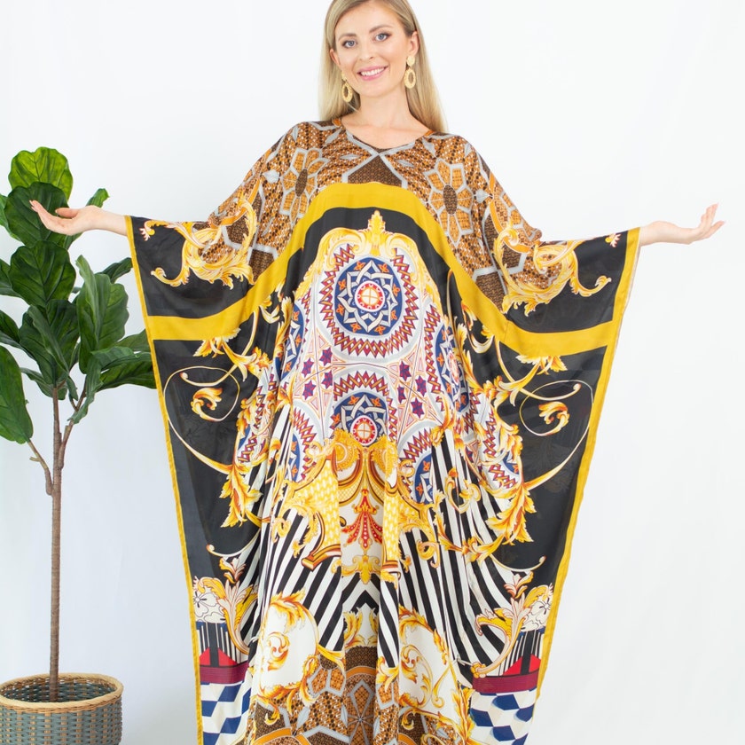 Handmade Silk Kaftan Cotton Kaftan Plus SizeFree by Museodesign