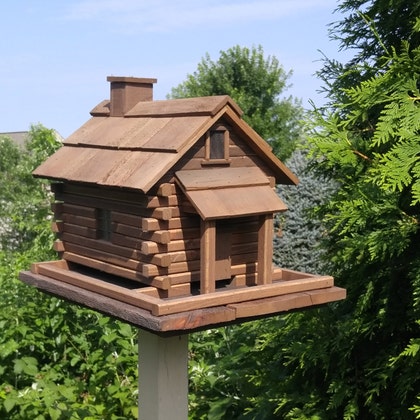 Grand Pavillon Birdhouse Bois Amish Handmade 8 Chambres