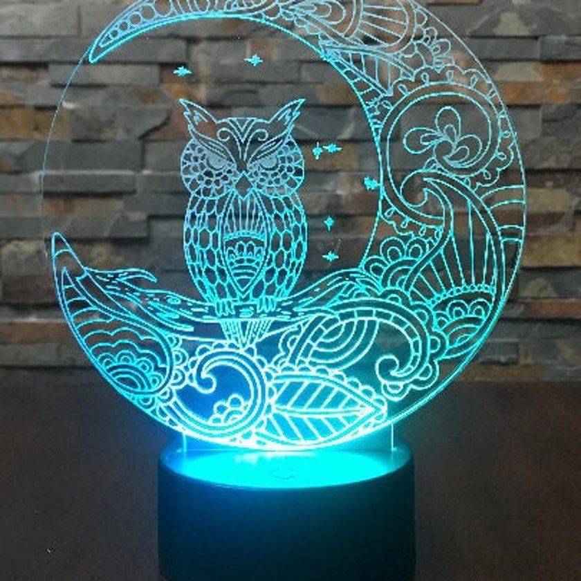 Laser cut wooden boxes and acrylic LED by WoodenBoxesAndMoreCo