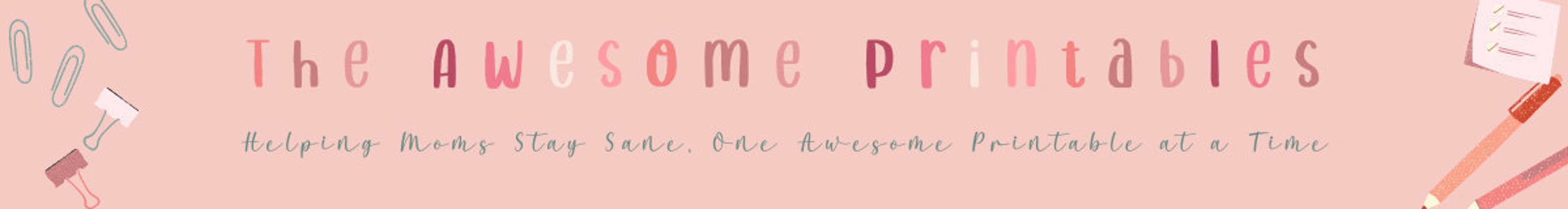 TheAwesomePrintables - Etsy