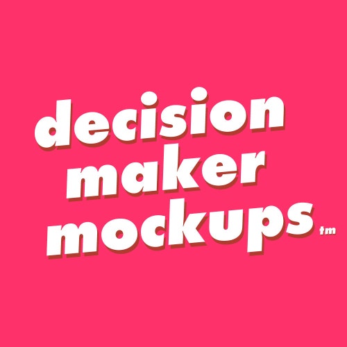DecisionMakerMockups store logo