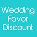 Wedding Favor Discount