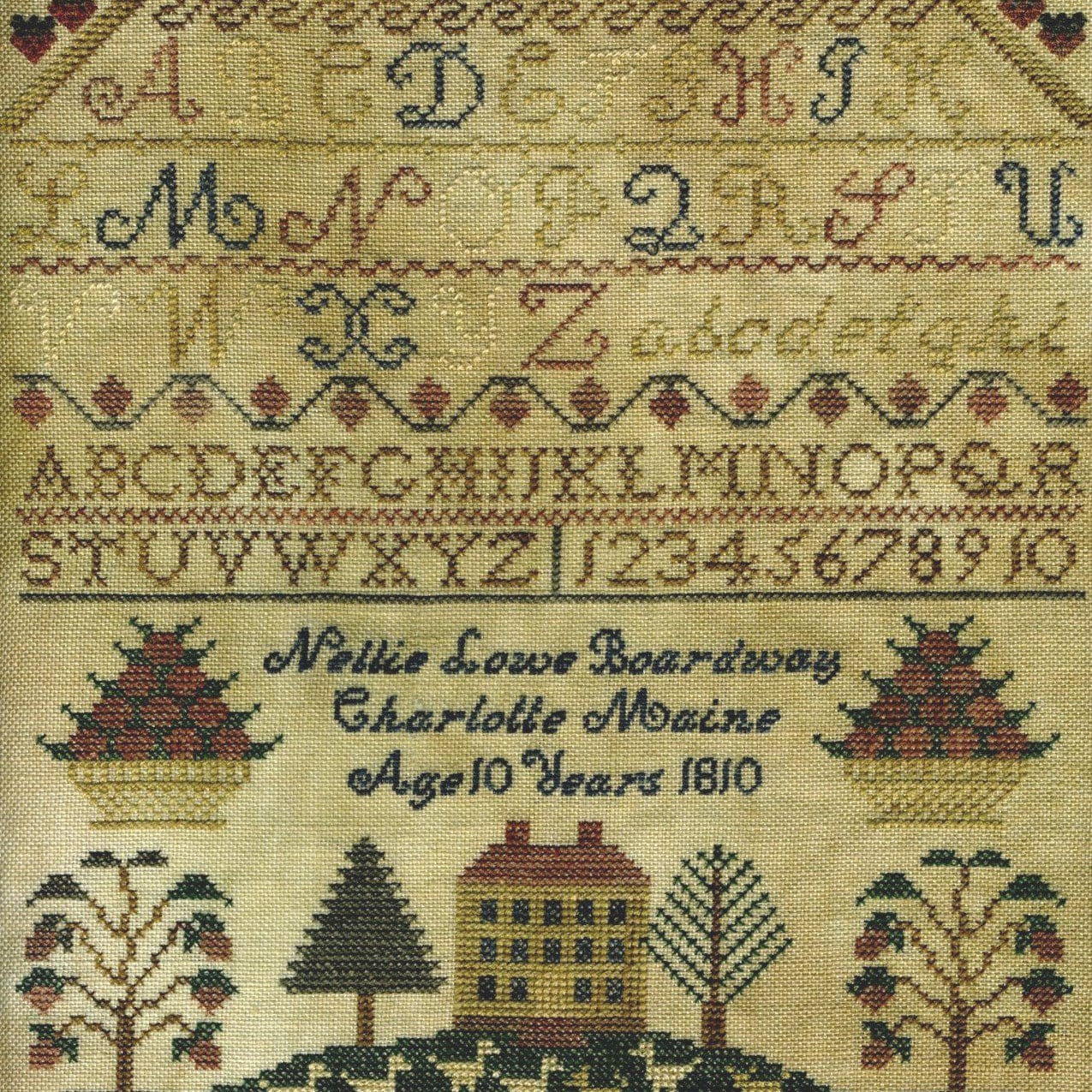 Permin of Copenhagen Antique Sampler Kit 1761 Chart -  Portugal